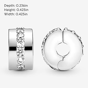 Amazon.com: PANDORA Shining Path Clip Charm - Compatible